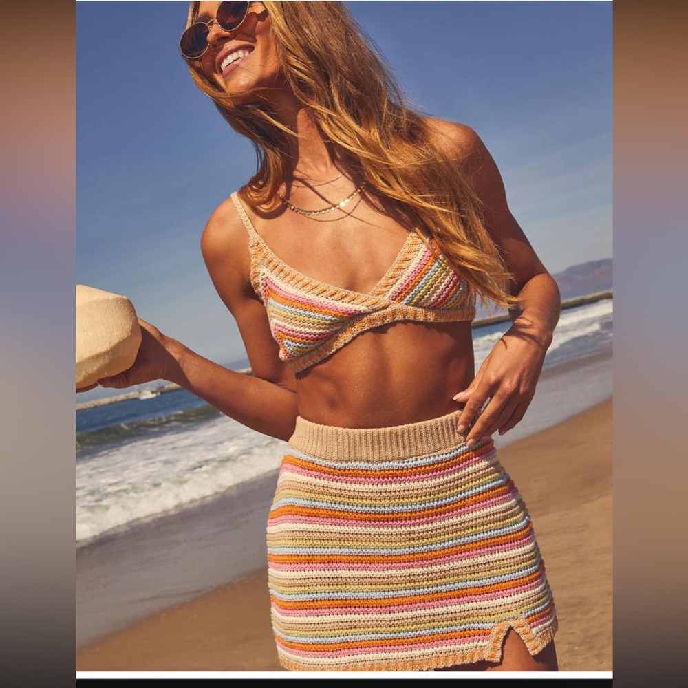 VICI Colorful Crochet Bikini Set